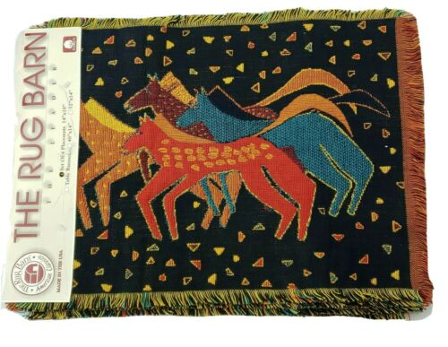 New 4 Laurel Burch Placemats Native Horses 19x13 Colorful Mats Place Settings