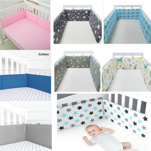 78inch Breathable Baby Crib Bumper Mesh Liner For Cradle Newborn Pad Bed